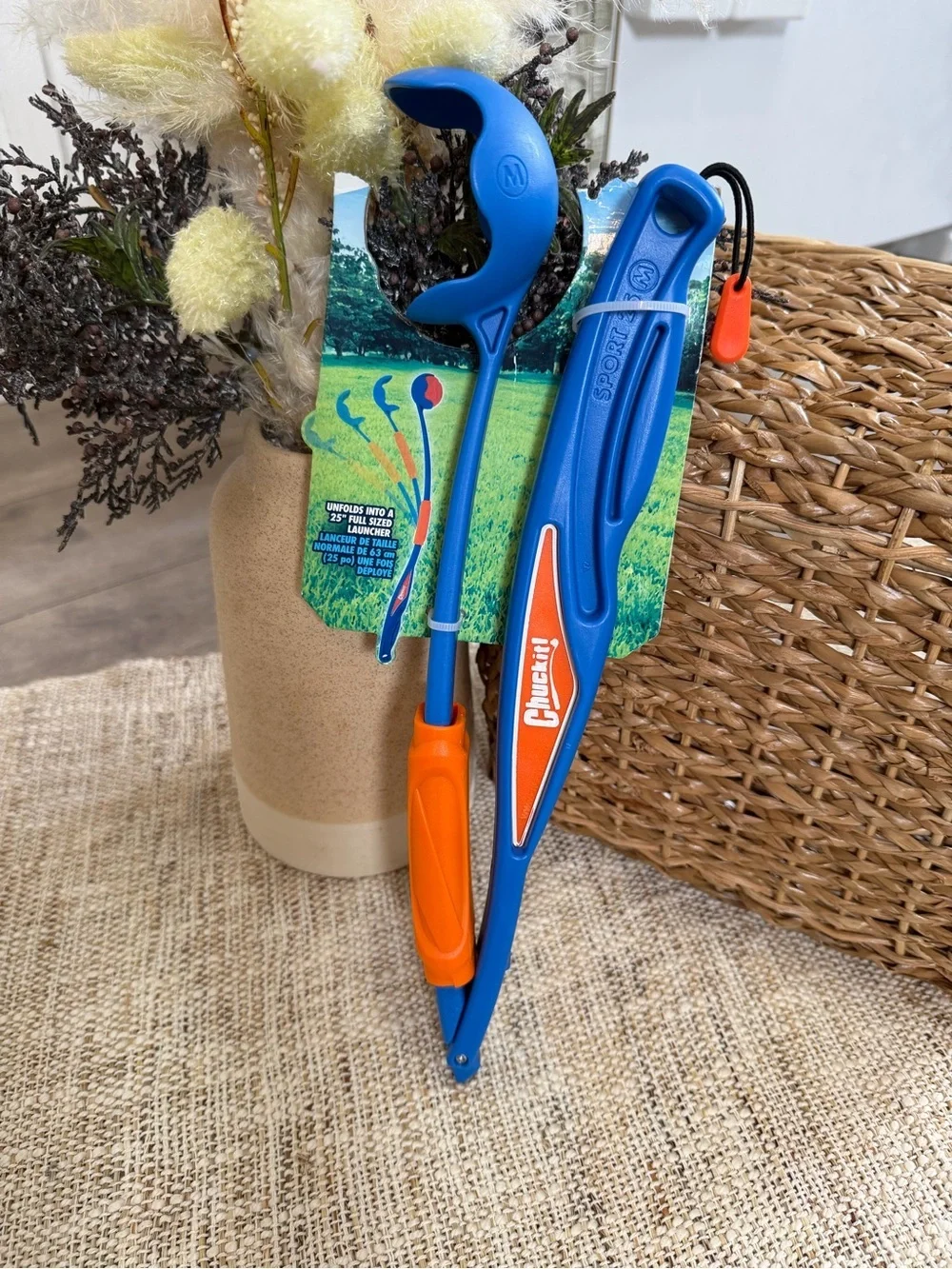 New Chuckit! Dog Toy Ball Launcher - Blue & Orange